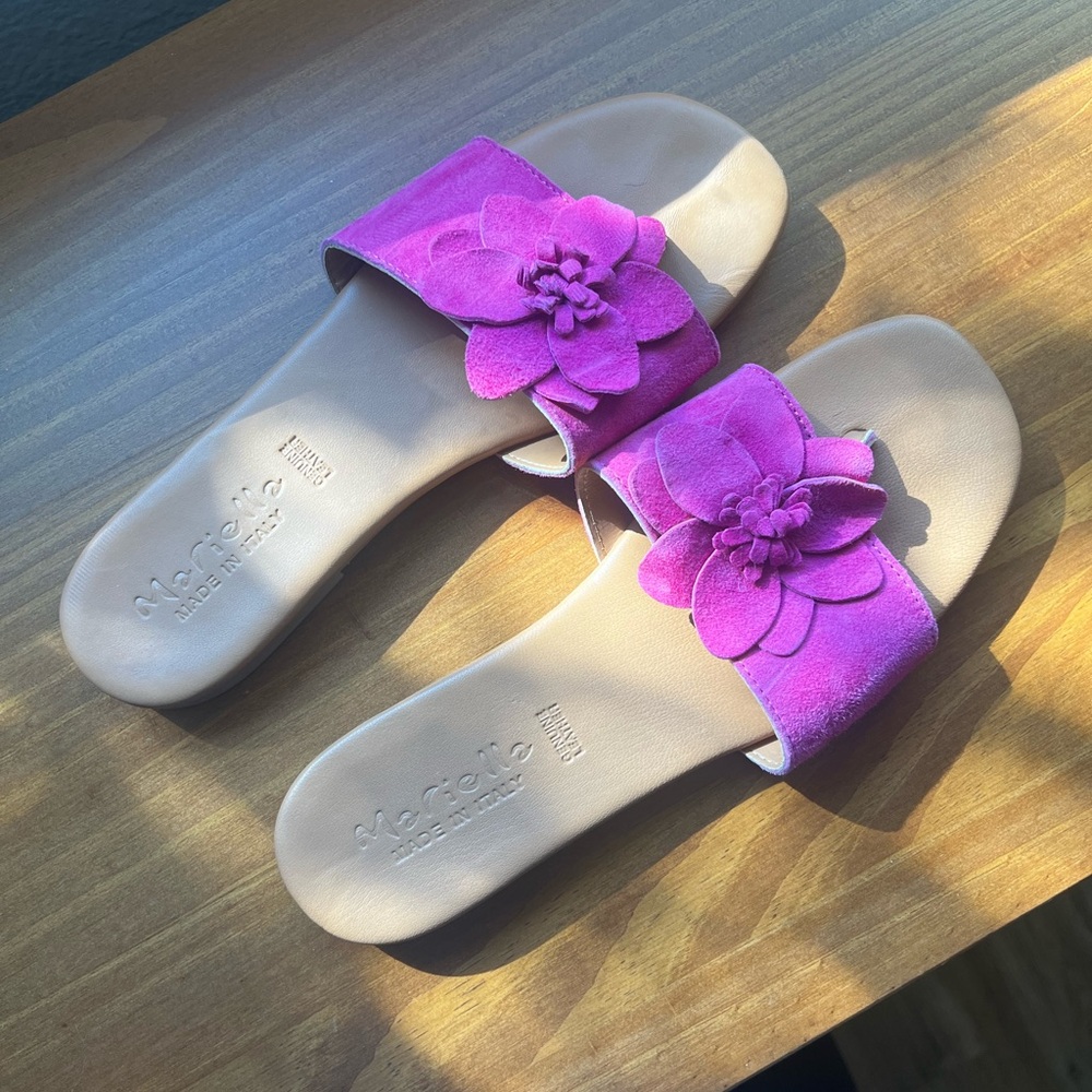 Vibrant Floral Slide Sandals